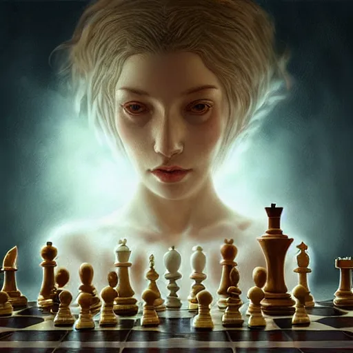 Image similar to by artgerm and agostino arrivabene, visually stunning, cinematic, ultra realistic, hyper realism, epic, octane render, unreal engine, vfx, maya, a old regular of park chess tournaments, murloc tinyfin, dread infernal, wee whelp, battle ram