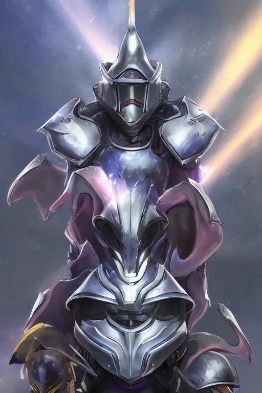 Image similar to helmet armor guardian destiny in witch queen illumination ray tracing hdr fanart arstation by sung choi robot ninja mask and eric pfeiffer and gabriel garza and casper konefal