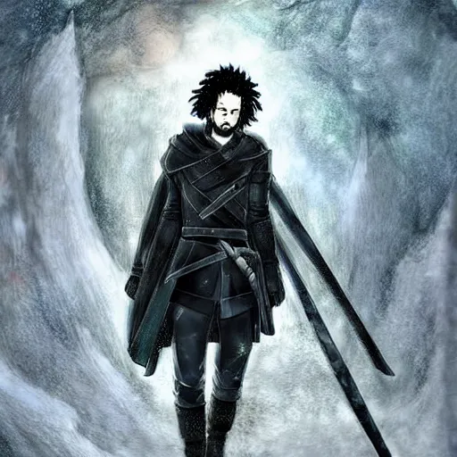 Prompt: an anime style version of jon snow, #art #digitalart artstation hall of fame gallery, editors choice, #1 digital painting of all time, most beautiful image ever created, emotionally evocative, greatest art ever made, lifetime achievement magnum opus masterpiece, the most amazing breathtaking image with the deepest message ever painted, a thing of beauty beyond imagination or words