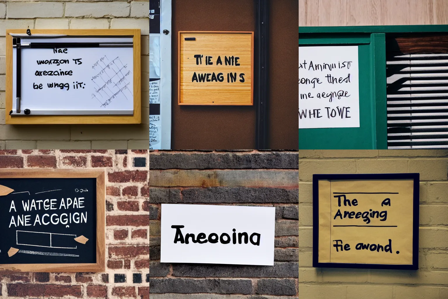 Prompt: a notice board with 'this is awesome' written on it