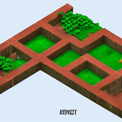 Prompt: A strong contrast set of isometric forest tiles, game asset of six different isometric floors, building, bricks and walls by Stanley Artgerm Lau, game pack, assets, WLOP, Rossdraws, James Jean, Andrei Riabovitchev, Marc Simonetti, and Sakimichan, trending on artstation , assets, HD , strong contrast