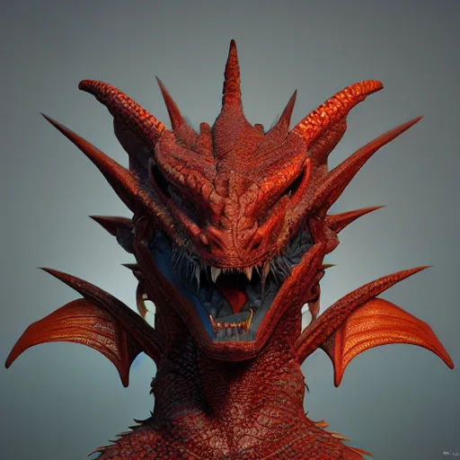 Prompt: very cool dragon, highly detailed, octane render, trending in artstation