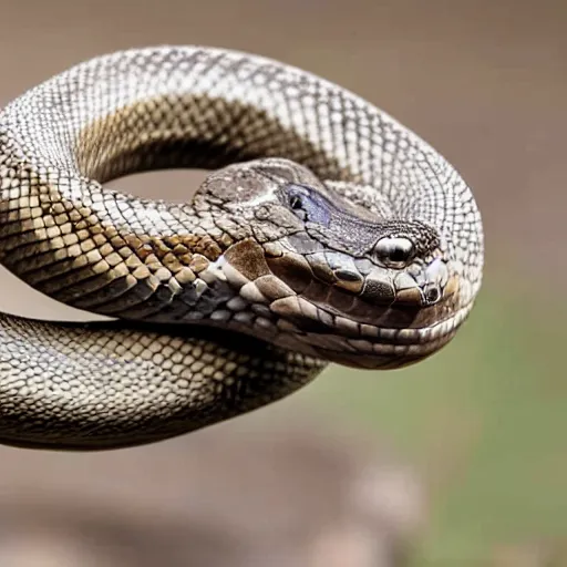 Image similar to a snake rearing its head