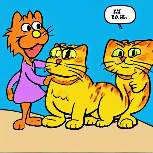 Image similar to cartoon garfield