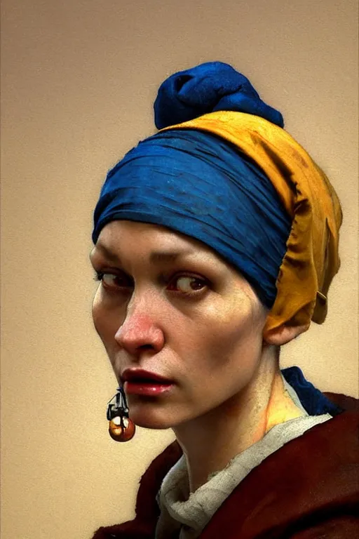 Image similar to full character portrait not the girl with the pearl earring in the style of half - life 2 team fortress 2 scout video game character art character design, painting by gaston bussiere, katsuya terada, nc wyeth, greg rutkowski, craig mullins, vermeer, frank frazetta, mucha, tom of finland, trending on artstation, jeffery catherine jones