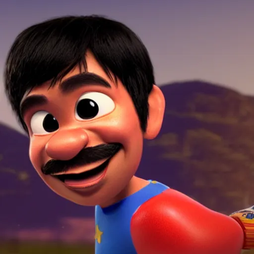 Image similar to manny pacquiao as a pixar disney character from up ( 2 0 0 9 ), unreal engine, octane render, 3 d render, photorealistic