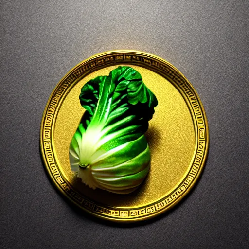 Prompt: stylized gold bok choy symbol with a coin in it's mouth : : ornate, dynamic, particulate, intricate, elegant, highly detailed, centered, artstation, smooth, sharp focus, octane render, 3 d