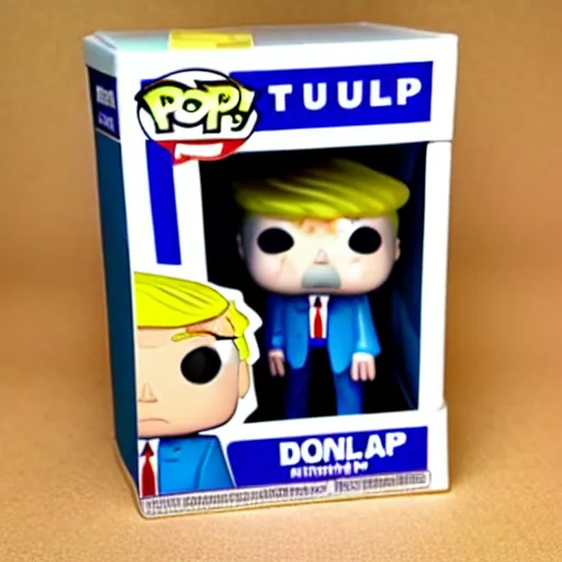 Image similar to a funko pop of donald trump