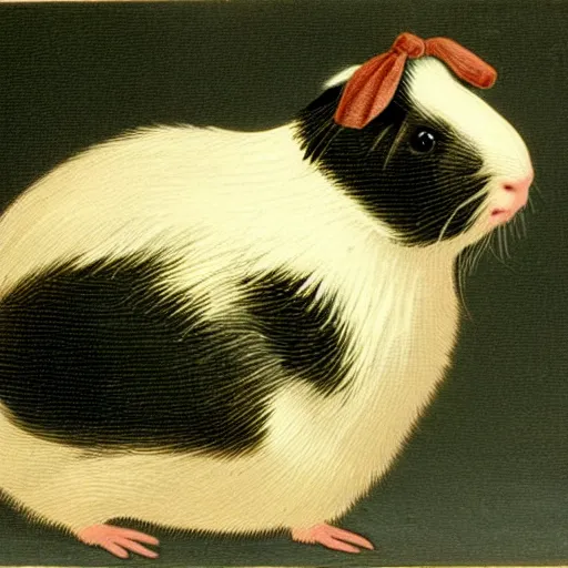 Image similar to a victorian guinea pig