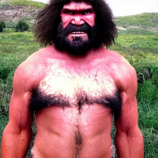 Image similar to photo of alien caveman