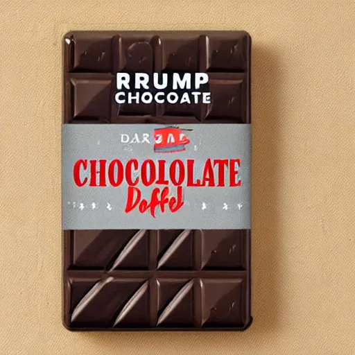 Image similar to dark chocolate bar trump relief