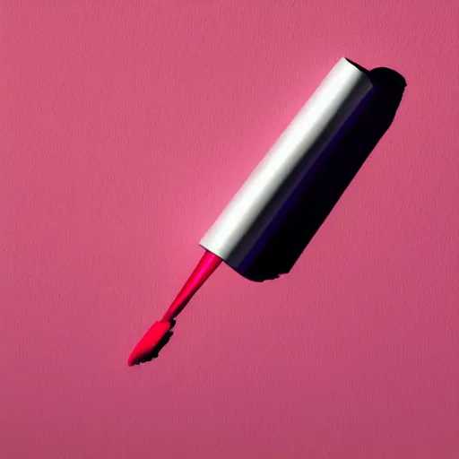 Prompt: lipstick but minimalistic art by frank stella gilleard james, whalen tom, colorful, soft light, trending on artstation, minimalism