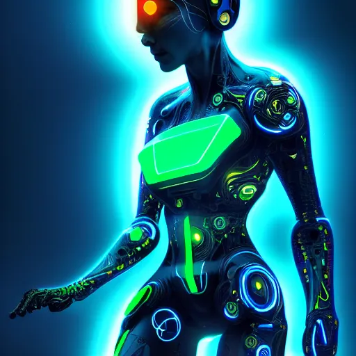 Image similar to psychedelic tron legacy organic cyborg, hyper realistic, ambient lighting, concept art, intricate, hyper detailed, smooth, dynamic volumetric lighting, cinematic, high quality, high resolution, 4 k, cgsociety, rutkowski, gurney, alphonse mucha