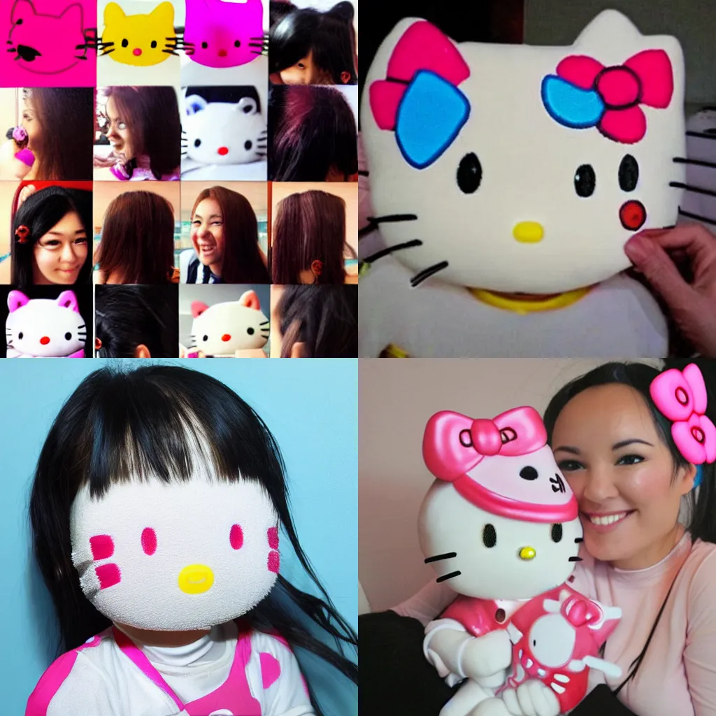 Prompt: realistic human Hello Kitty