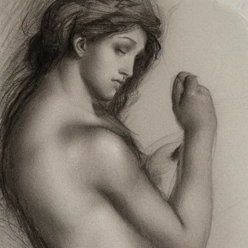 Image similar to of a beautiful girl sketched in pencil by michelangelo lots of little sketches a study of the female form ultra detail maximillist