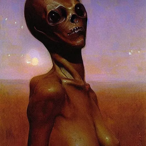 Image similar to alien by ilya repin