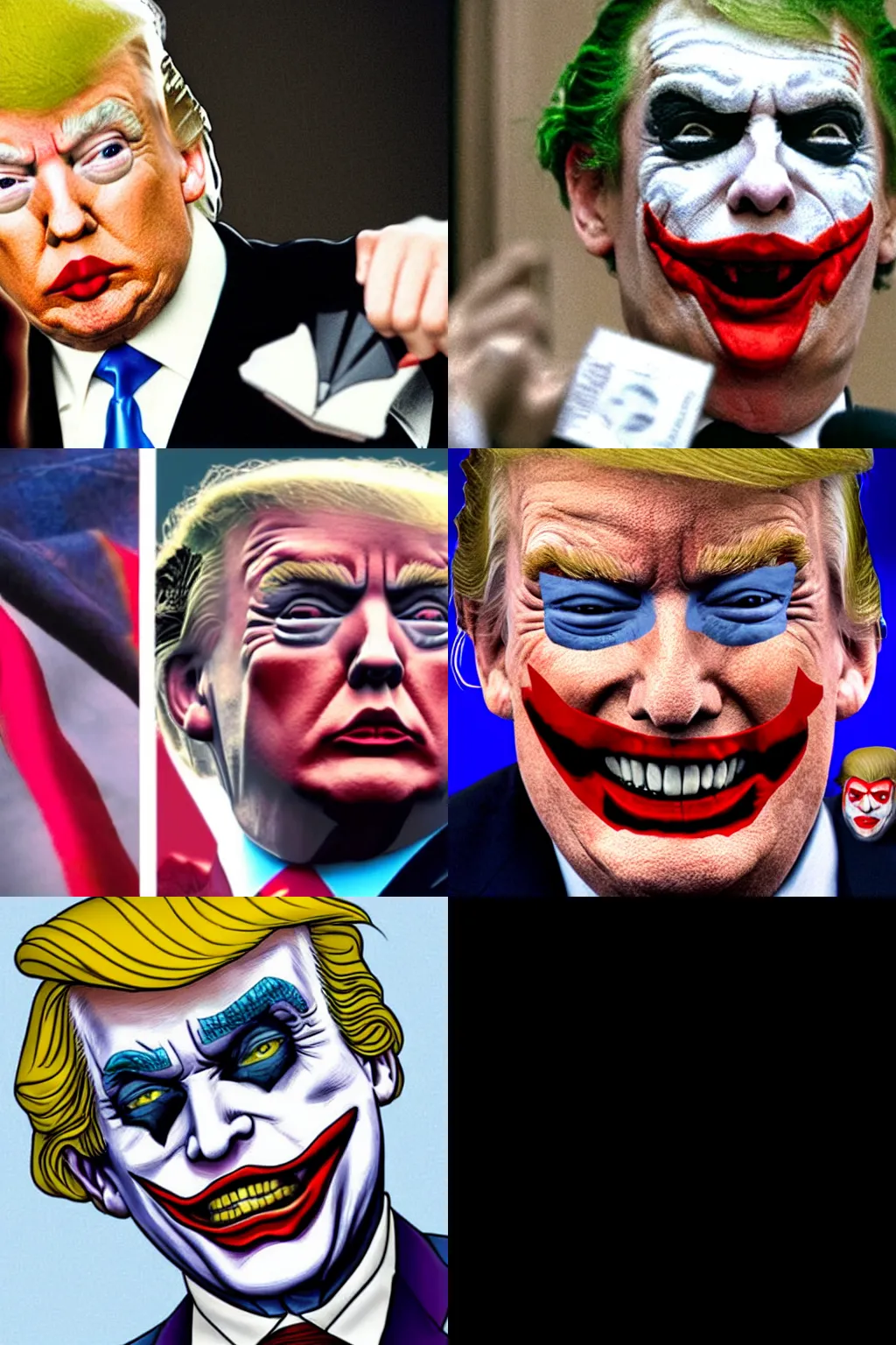 Prompt: Donald Trump as The Joker