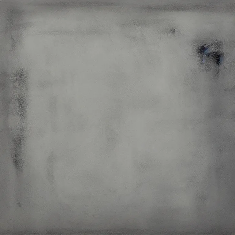 Prompt: Artwork called 'Scratch' by Hideaki Yamanobe, a contemporary Japanese abstract painter, best known for creating pallid, monochromatic works that employ light brushwork and composition to evoke veiled spaces. He has also been known to incorporate unusual media like sand into his works.