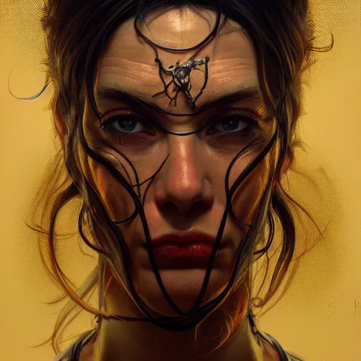 Image similar to perfectly - centered - portrait of a crazy prisoner, intricate, highly detailed, digital painting, artstation, concept art, smooth, sharp focus, illustration, unreal engine 5, 8 k, art by artgerm and greg rutkowski and alphonse mucha