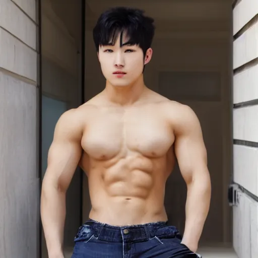 Image similar to korean muscle boy 2 1 years old