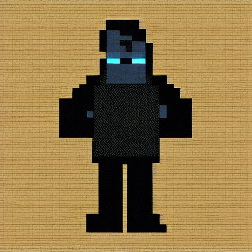 Image similar to stylish teenage sasquatch, pixel art, 24 x 24px