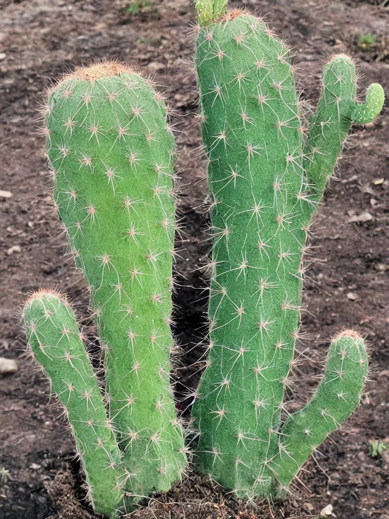 Image similar to a cactus with a beard