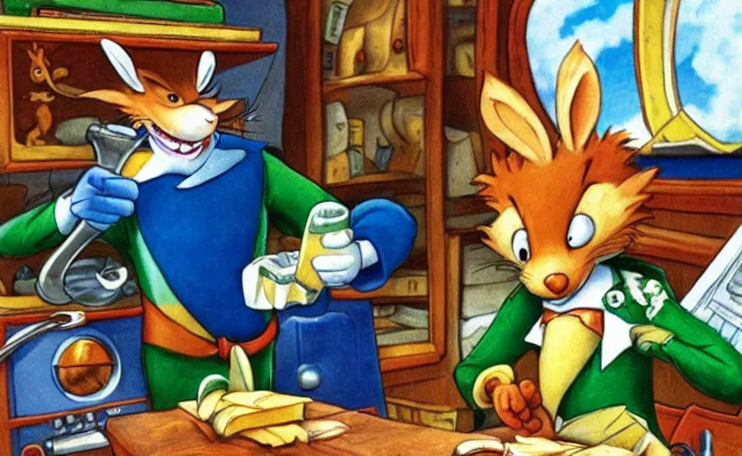 Image similar to “ geronimo stilton, on the cheese planet ”