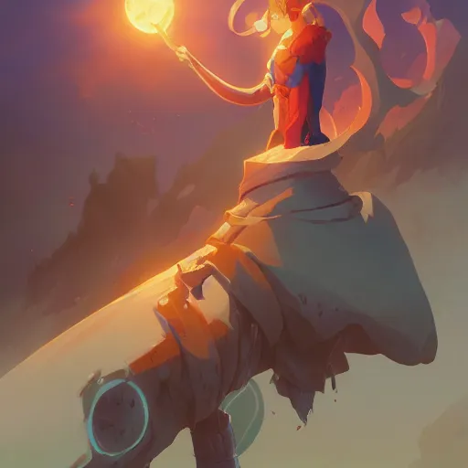 Image similar to hero world wizard of the coast, behance hd by jesper ejsing, by rhads, makoto shinkai and lois van baarle, ilya kuvshinov, rossdraws global illumination