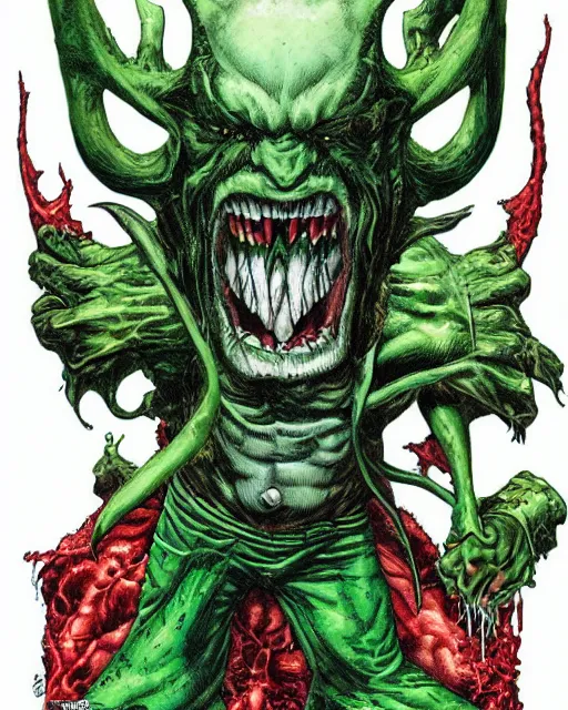 Image similar to green sad devil by glenn fabry