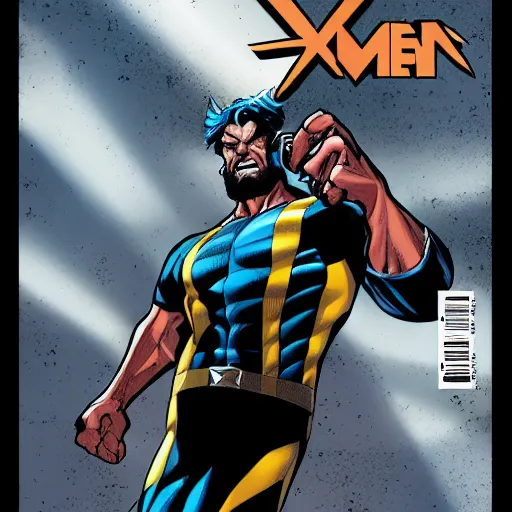 Image similar to x men wolverine doing late art