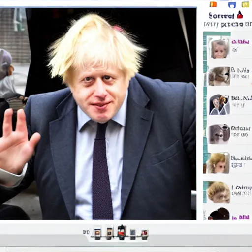 Image similar to Boris Johnson as a Minecraft mob