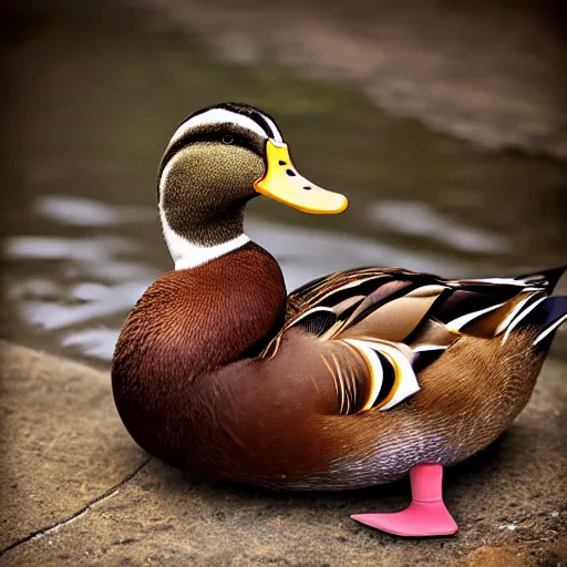 Image similar to realistic duck portrait studio photo