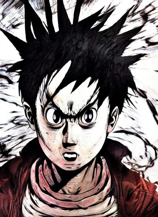 Prompt: Hyperrealistic photograph of Tetsuo/ from the manga Akira//, hyper detailled, sharp focus, 4k