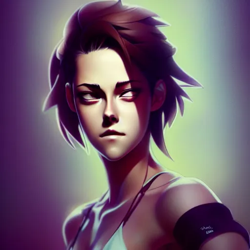 Prompt: buff kristen stewart, portrait shinkai makoto studio ghibli studio key hideaki anno sakimichan stanley artgerm lau rossdraws james jean marc simonetti elegant highly detailed digital painting artstation pixiv