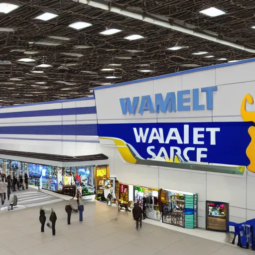 Prompt: Walmart Space station