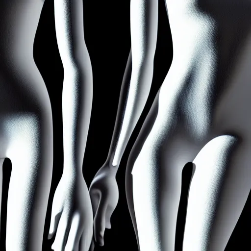 Prompt: mannequins melting, photograph, hyperrealism, realistic shadows, dynamic reflections, 4k, ultra quality