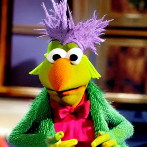 Image similar to Donald Trump as a Gorg, from tv show Fraggle Rock