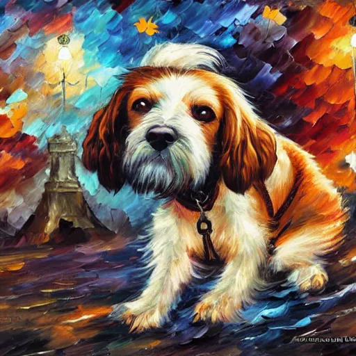 Image similar to very guilty dog by arthur adams, charlie bowater, leonid afremov, chiho ashima, karol bak, david bates, tom chambers