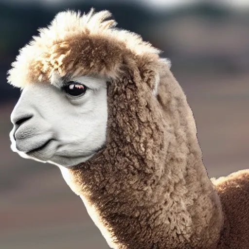 Image similar to donald trump as an alpaca, photorealistic - h 6 4 0