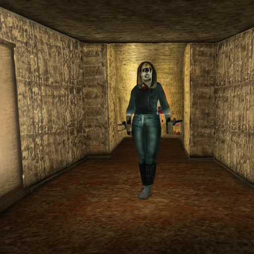 Image similar to screenshot of alma from f. e. a. r.