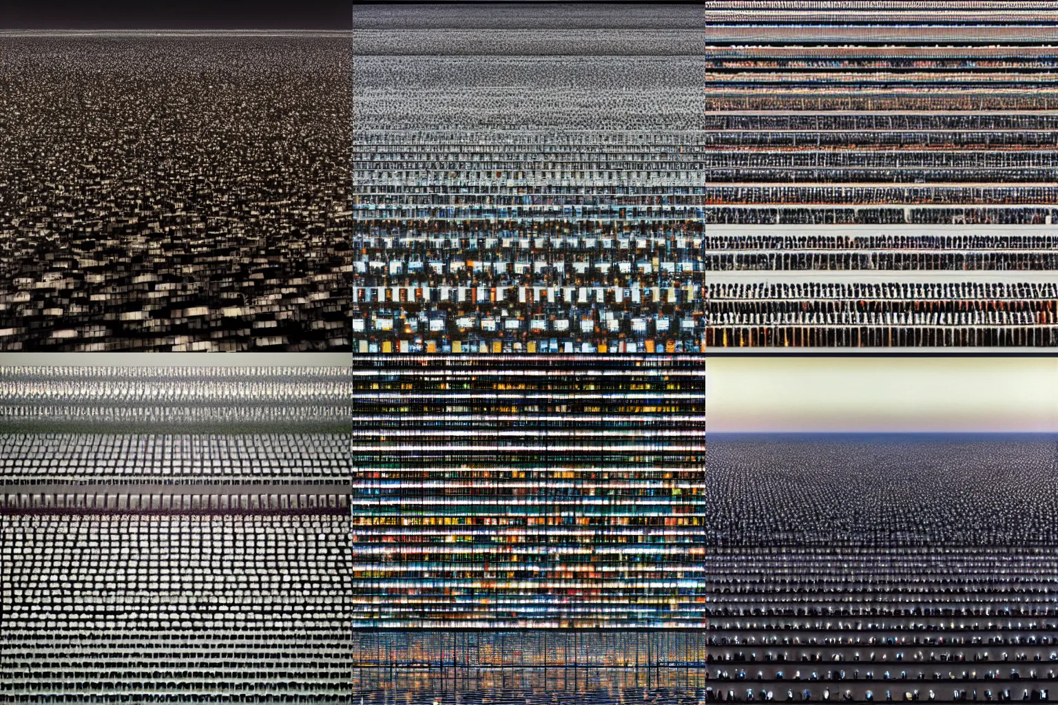 Prompt: metaphor for the night as vast as us, by andreas gursky