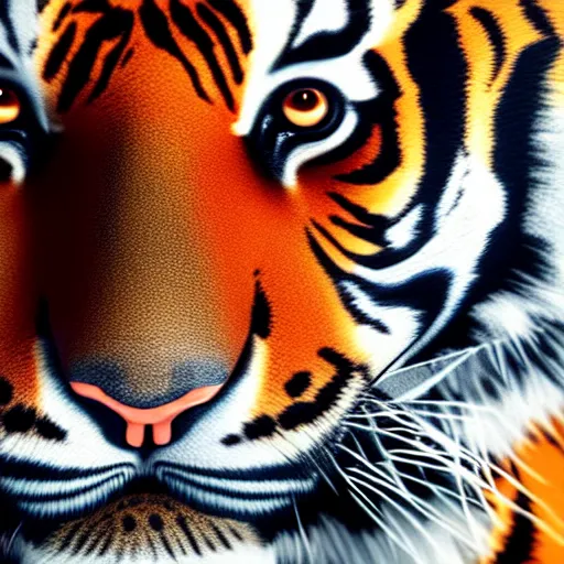 Image similar to portrait of a tiger in a suit, ultra detail, ultra realistic, unreal engine, 8 k