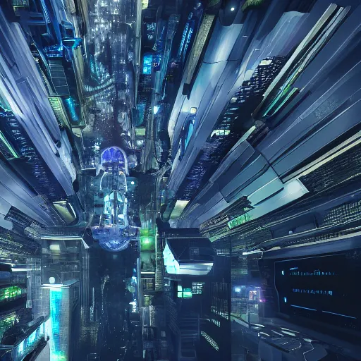 Image similar to overview of a futuristic city, sci - fi