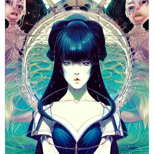 Prompt: portrait of dream anime girl, symmetrical, by yoichi hatakenaka, masamune shirow, josan gonzales and dan mumford, ayami kojima, takato yamamoto, barclay shaw, karol bak, yukito kishiro, areuz