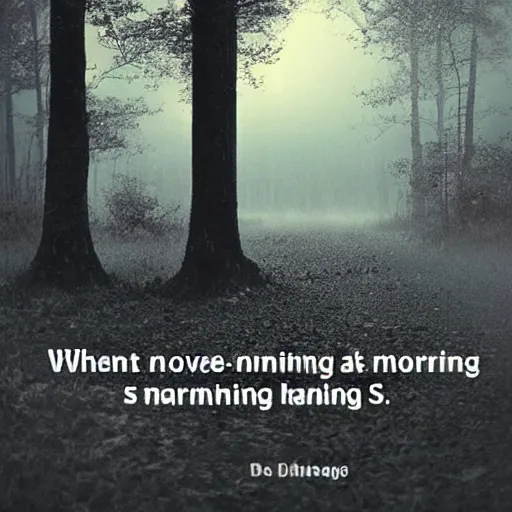 Image similar to when darkness dies there’s nothing left but morning