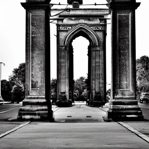 Image similar to archway, award winning black and white photography