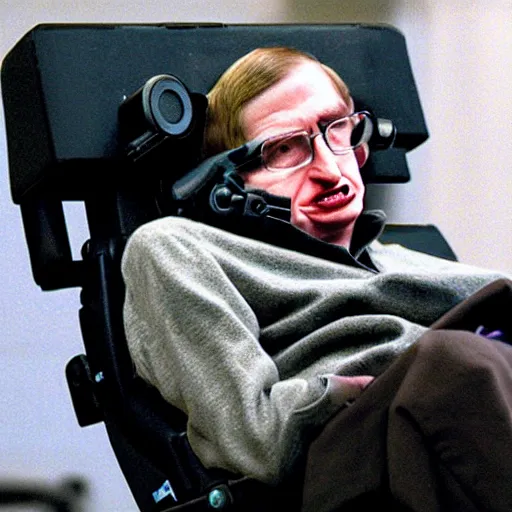 Prompt: steven hawking in half life