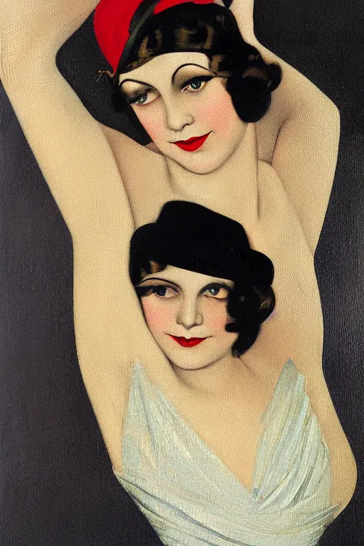 Image similar to a oil painting depicting a Jazz Age high society figure, 1920s style, smooth, highly detailed, high contrast, Coles Phillips, Dean Cornwell, JC Leyendecker, 8K