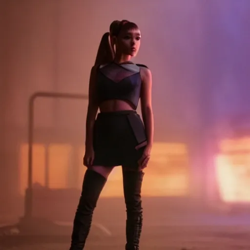 Image similar to ariana grande, blade runner 2 0 4 9 ( 2 0 1 7 ) movie still frame