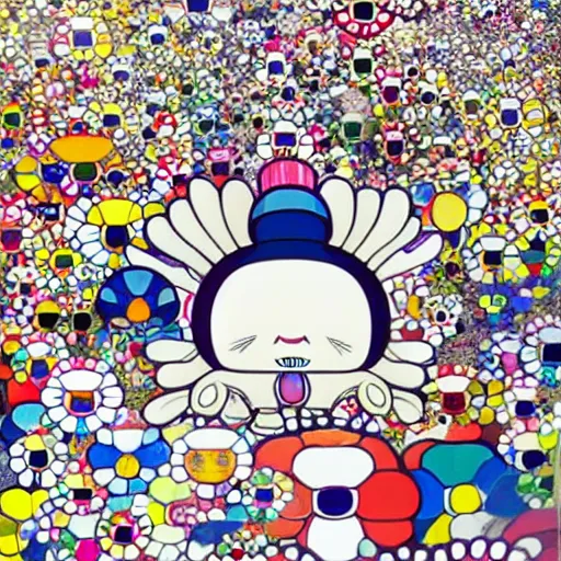 Image similar to artwork by takashi murakami